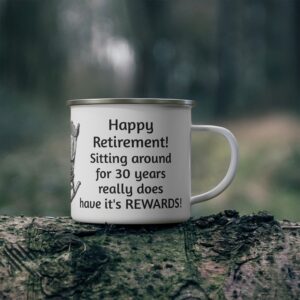 Retirement Enamel Camping Mug For Grandpa